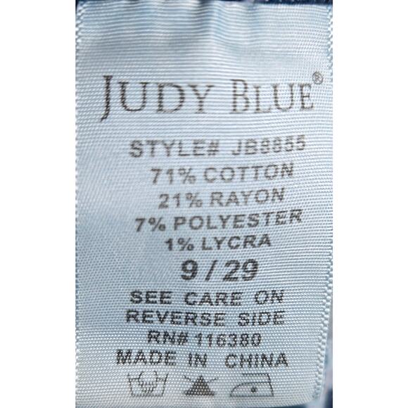 Judy Blue Mid Rise Button Fly Stretch Denim Skinny Fit Jeans Women's Size 9/29 - Picture 3 of 7